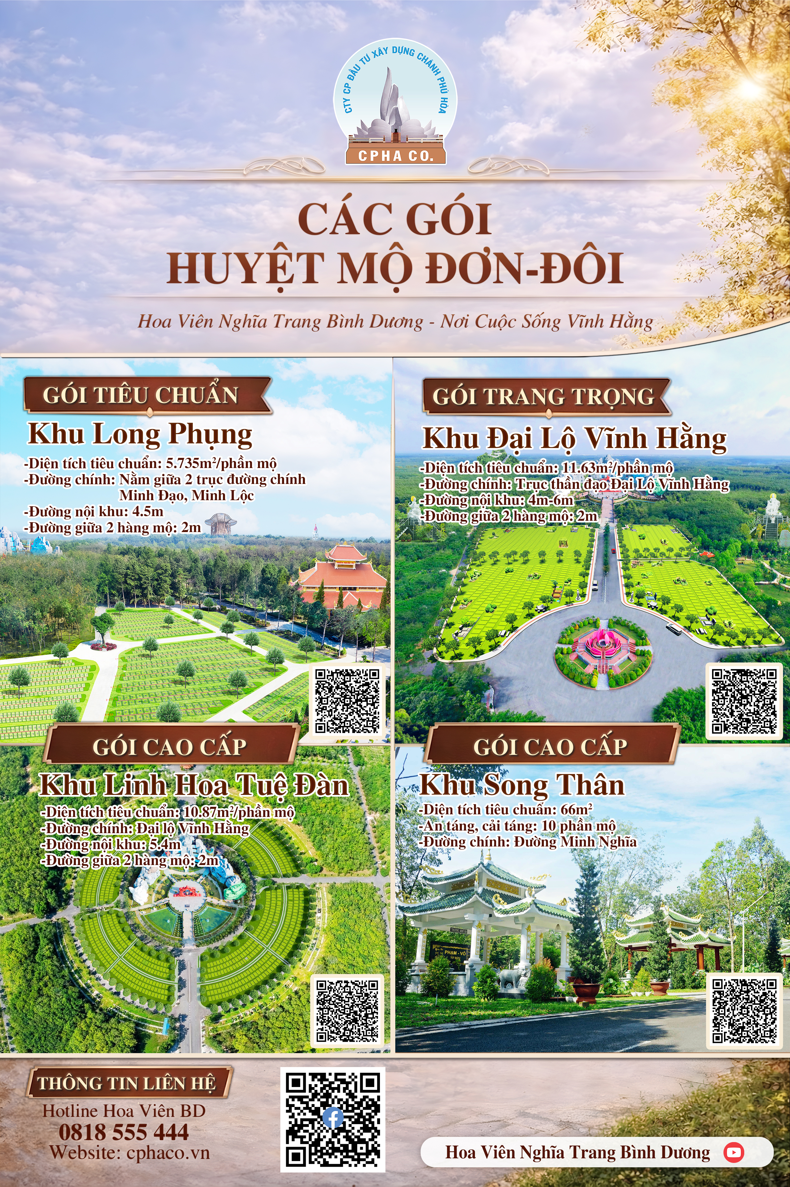 Ảnh tổng quan khu mộ phần